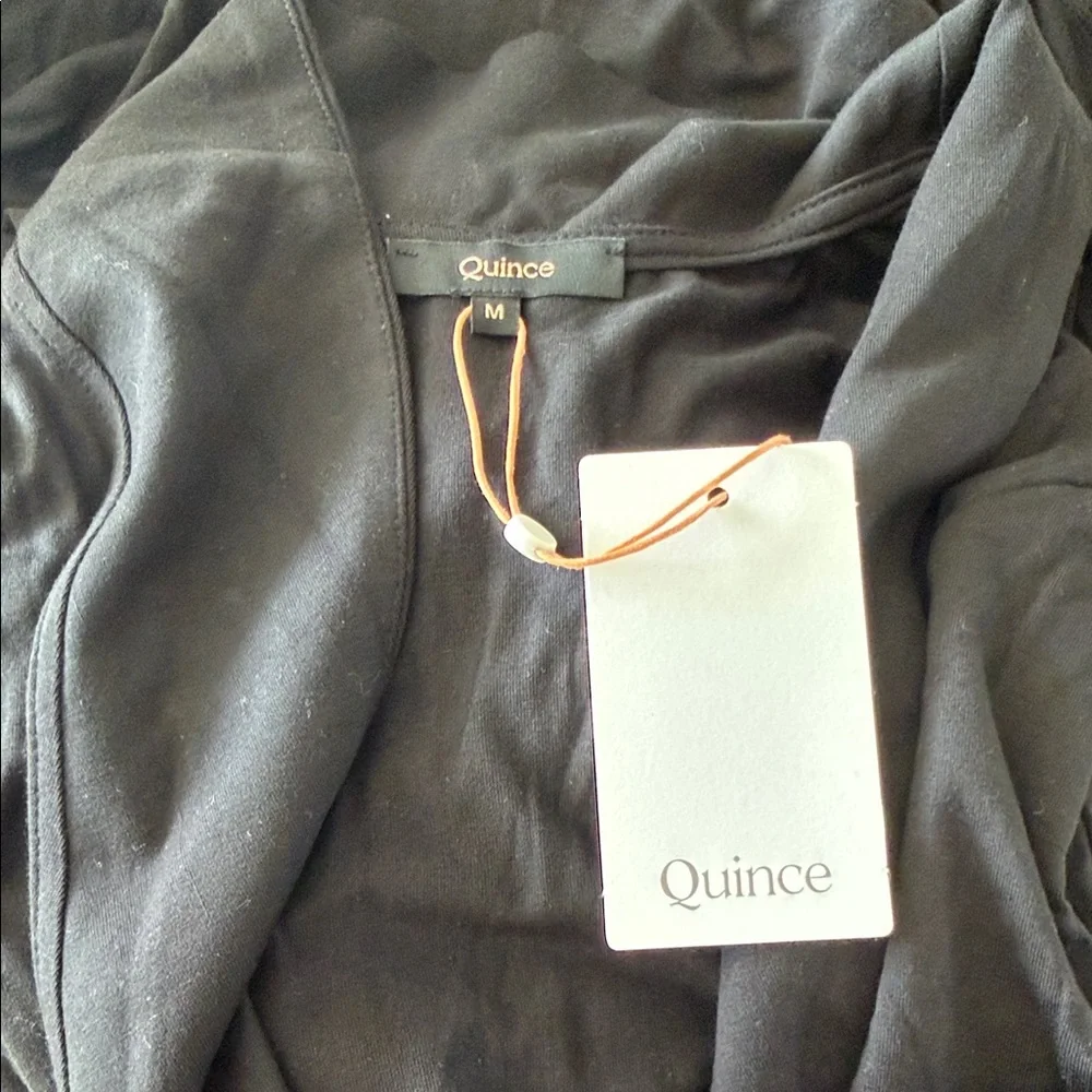 Quince Tencel Jersey Midi Wrap Dress - Picture 4 of 5
